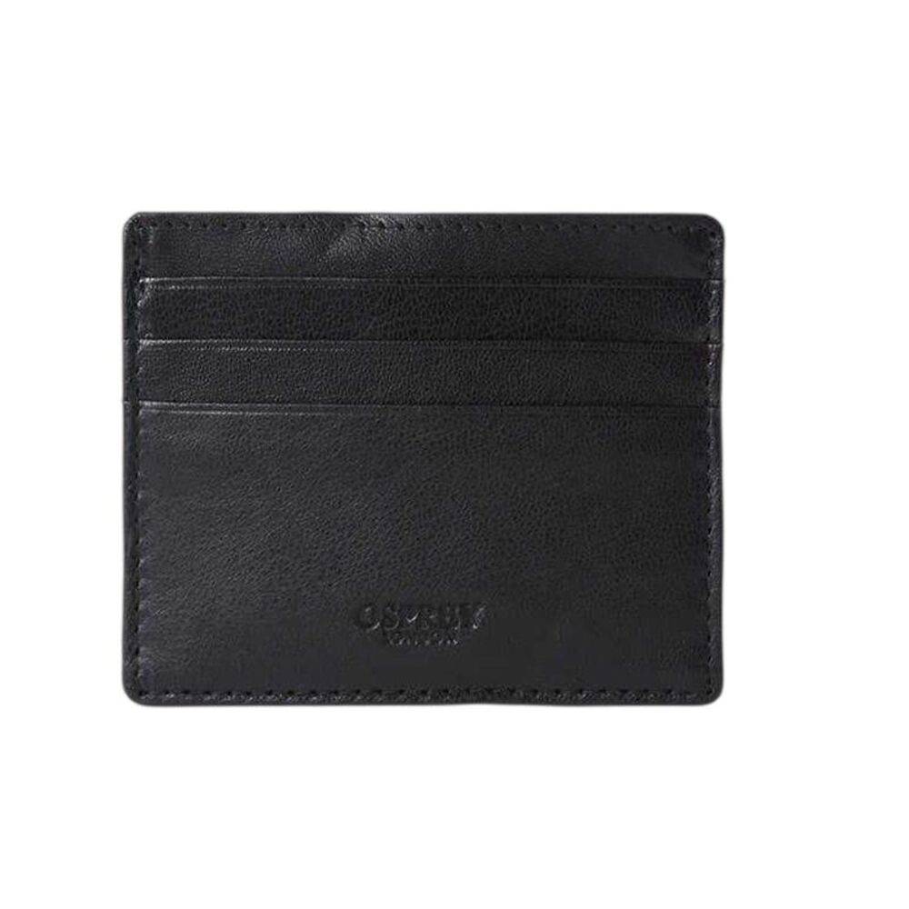 Osprey Wesley Leather Card Holder / Black